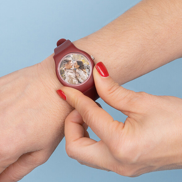 Personligt og ungdommeligt armbåndsur med billede