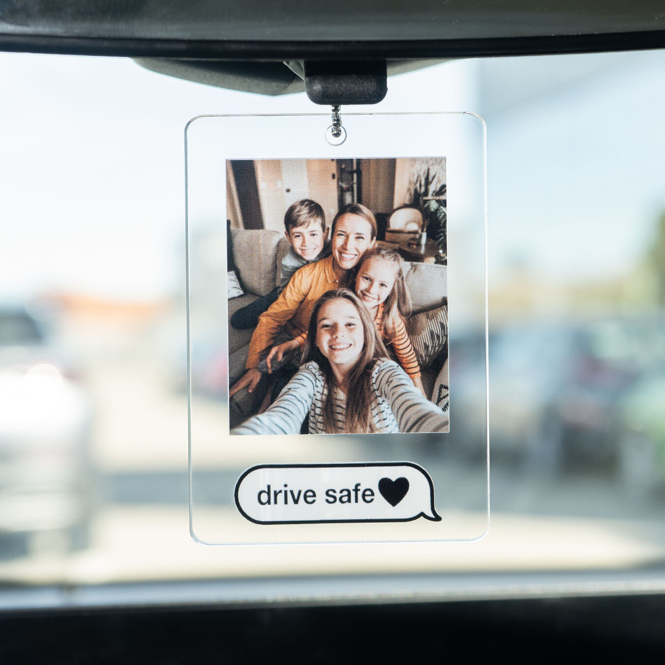 Personalised acrylic car ornament