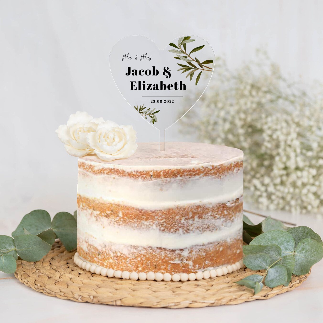 Personalizowany topper serce