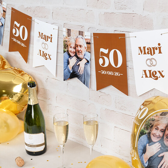 Personalisierte Wimpelkette für Events