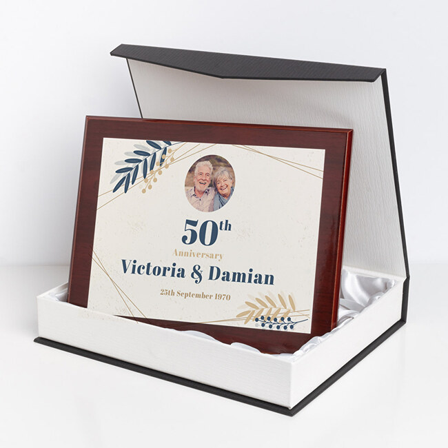 Plaque commémorative en bois personnalisée