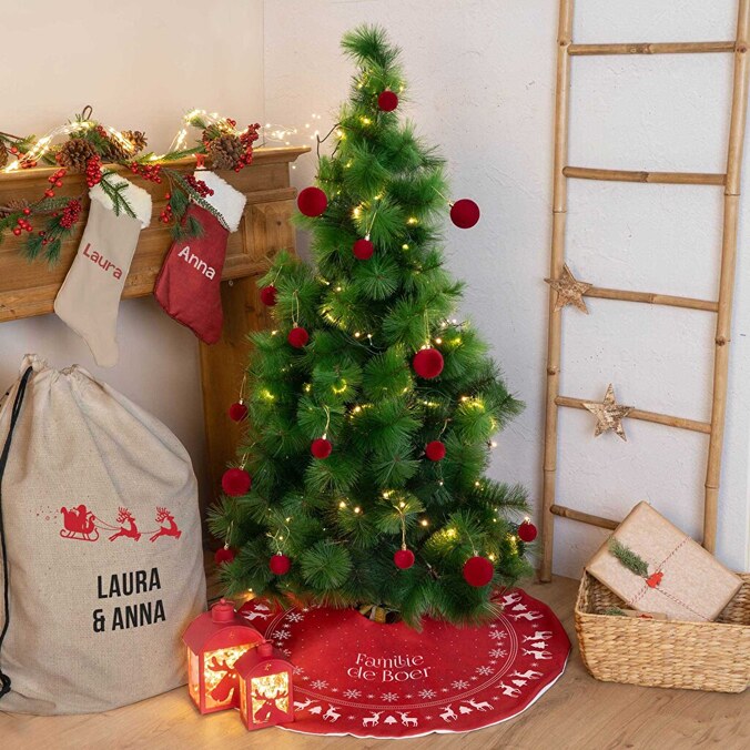 Kerstboomrok bedrukken