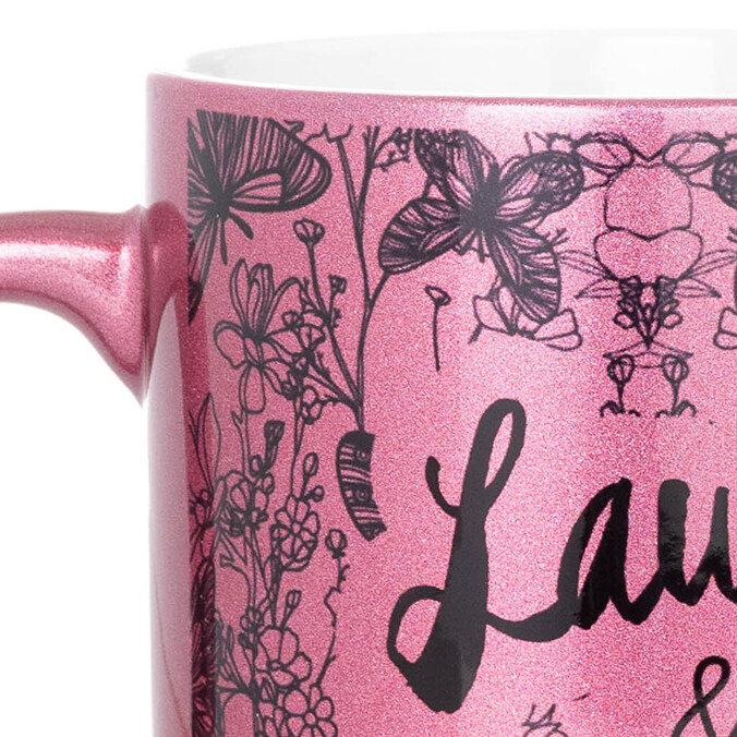 Tazza glitter personalizzata
