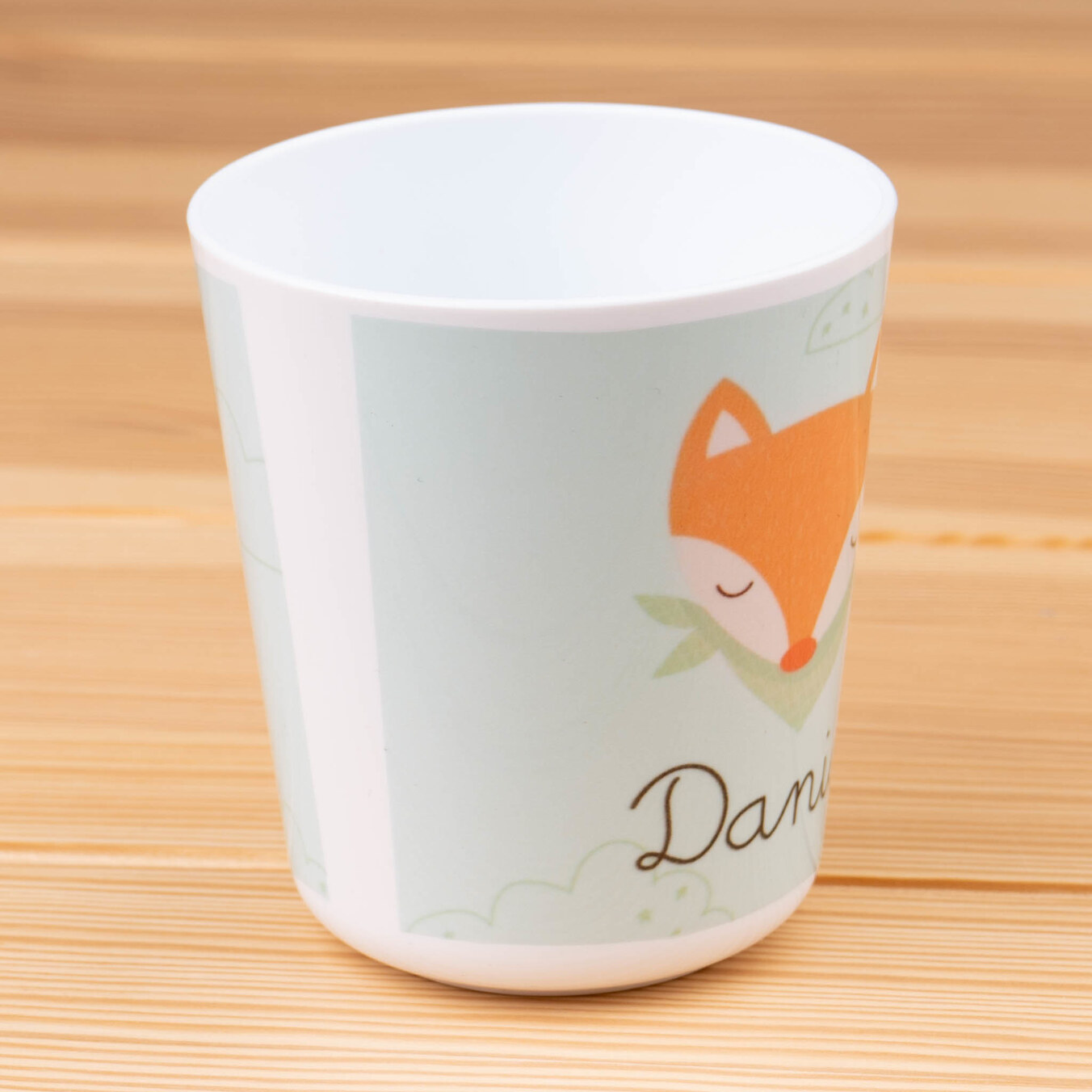 Bicchiere personalizzato in plastica bianco 235 ml
