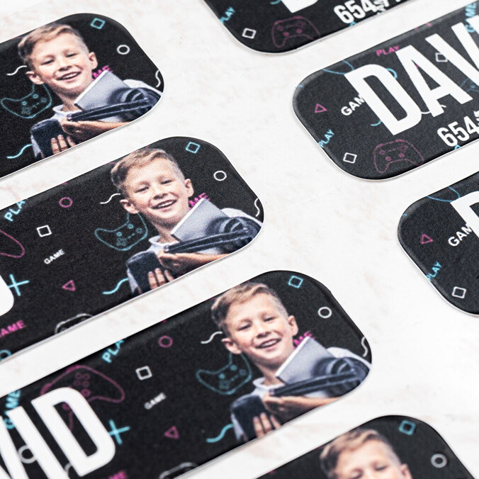 Personalised iron-on name labels