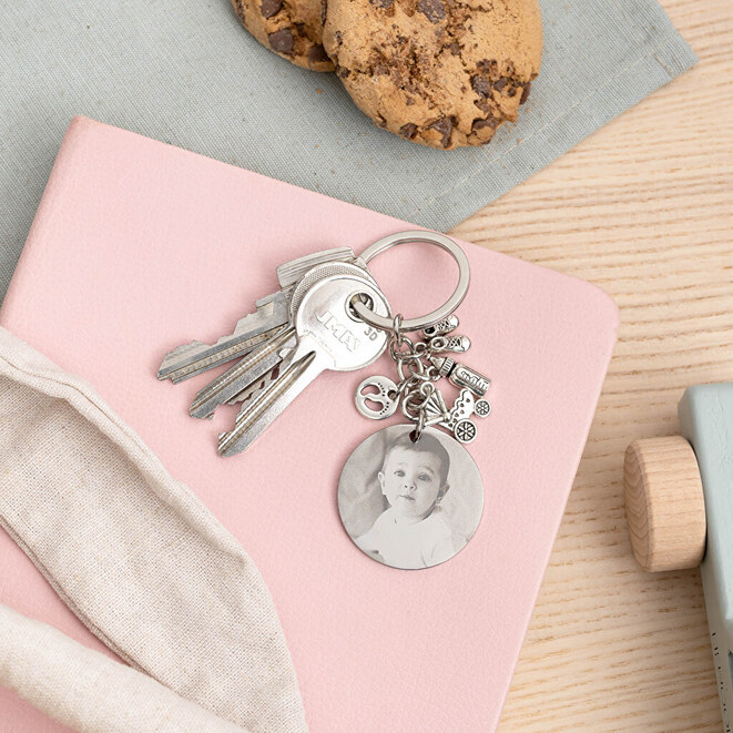 Engraved baby keyring Engraved baby keyring