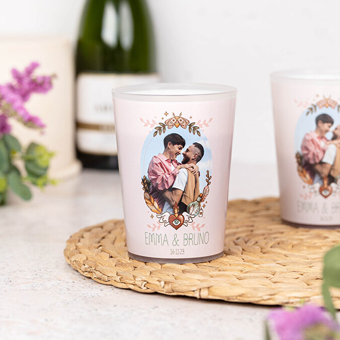 Vaso personalizado reutilizable de plástico 500 ml.