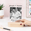 Trofeo de metacrilato personalizado con base de madera