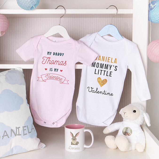 Baby body met eget tryck och text