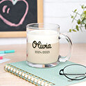 Personalised glass mug