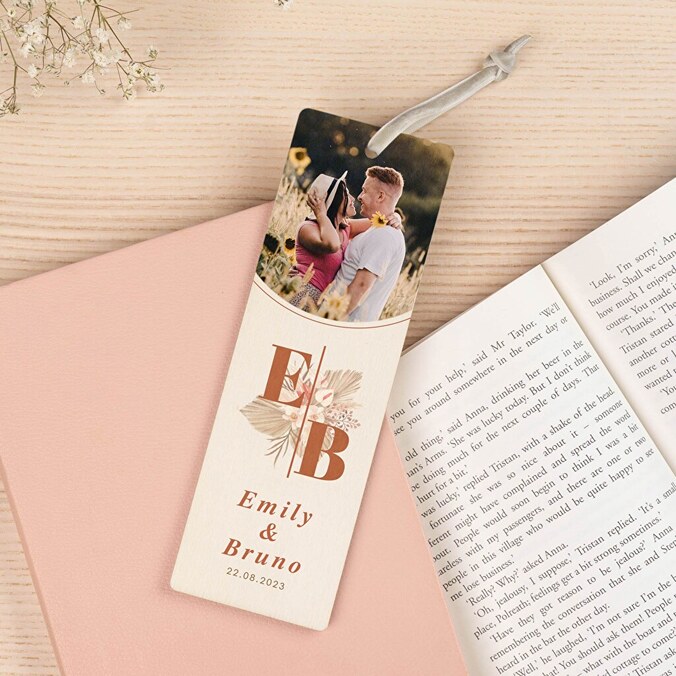 Personalised wooden bookmark