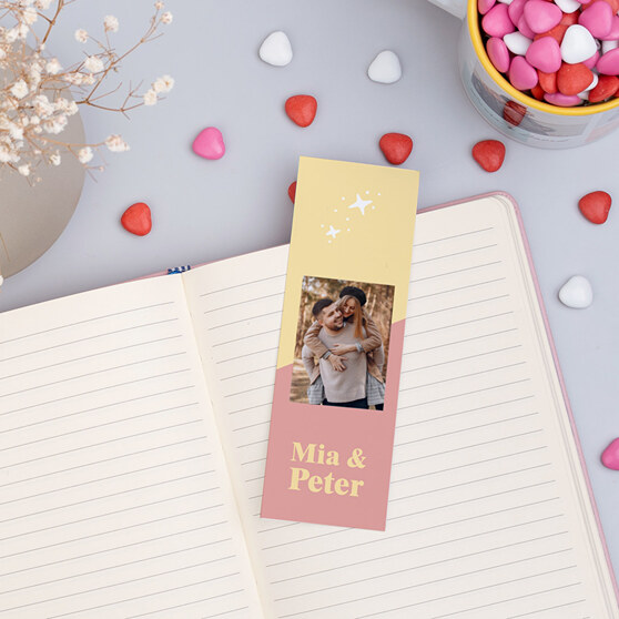 Personalised bookmarks as a gift