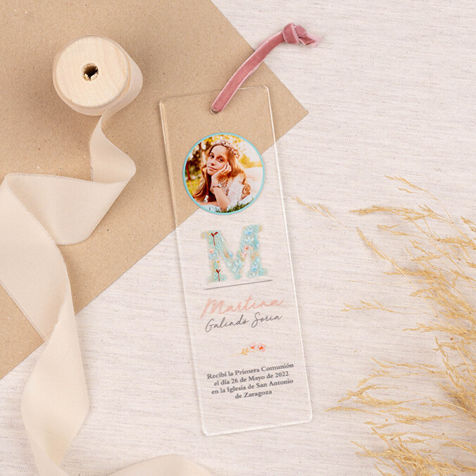 Marcapáginas de metacrilato personalizado