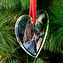 Decorazione natalizia in plexiglass personalizzata a forma di cuore Decorazione natalizia in plexiglass personalizzata a forma di cuore