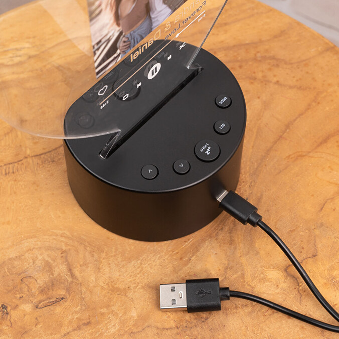 Personlig självlysande väckarklocka