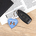 Porta-chaves metacrilato coração personalizado