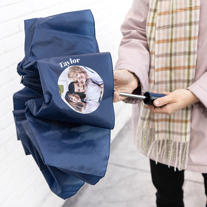 Personalised umbrella with photo, logo or name