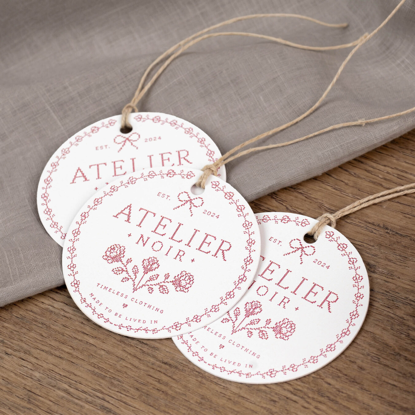 Etiquetas colgantes personalizadas