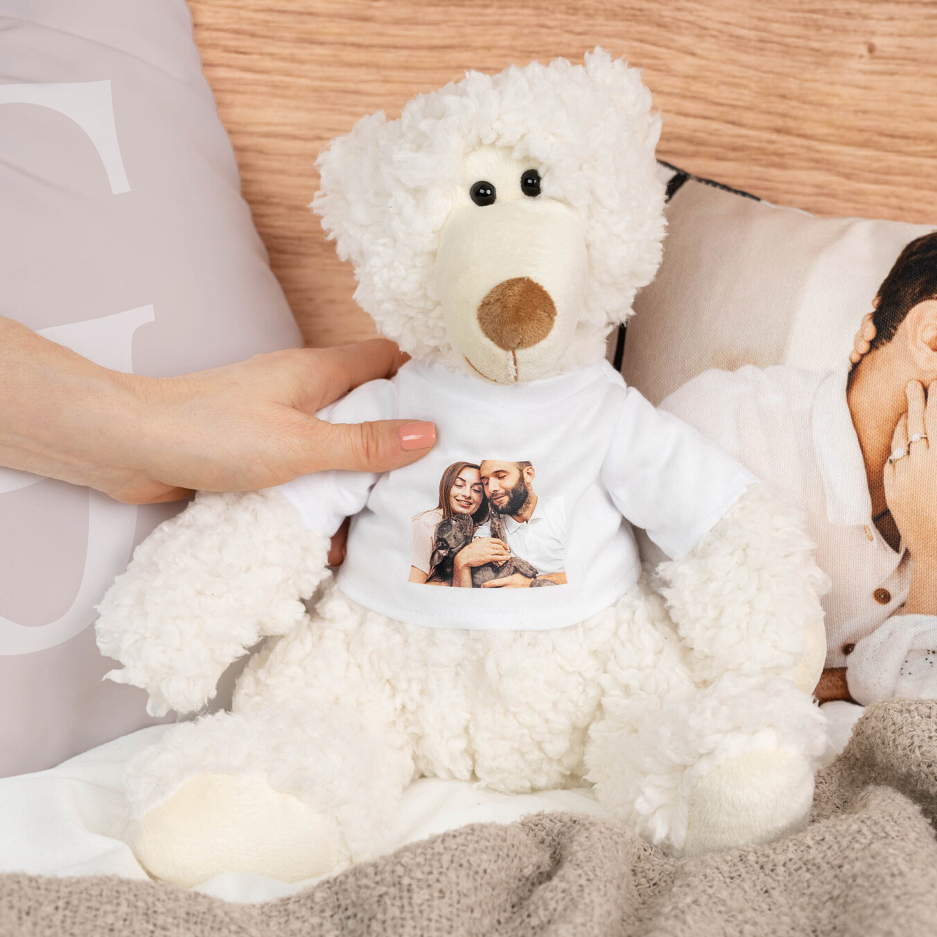 Teddybjørne 25 cm. med personlig t-shirt