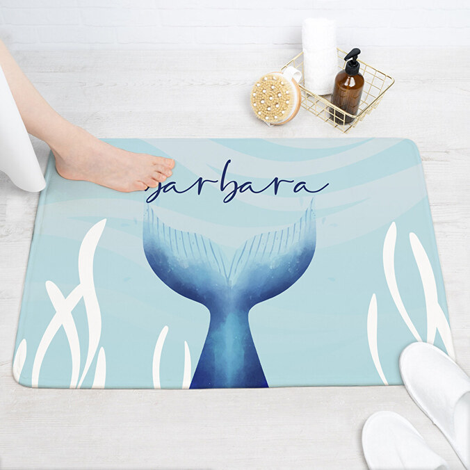 Personalised bath mat