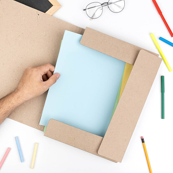 Chemises personnalisées en carton recyclé Chemises personnalisées en carton recyclé