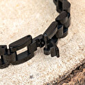 Bracciale a catena inciso per uomo