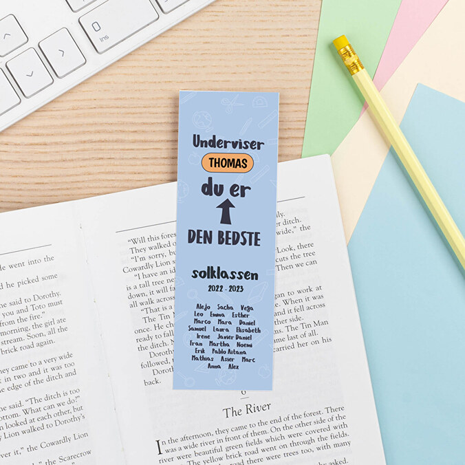 Personlige papirbogmærker