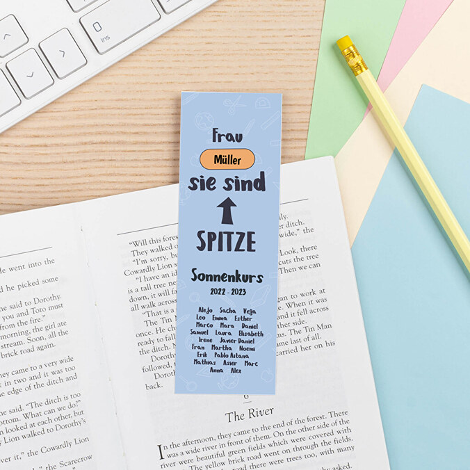 Lesezeichen personalisieren