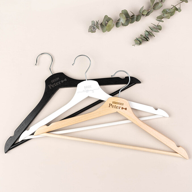 Personalised wooden hangers