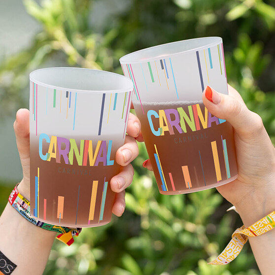 Personalised reusable plastic cups