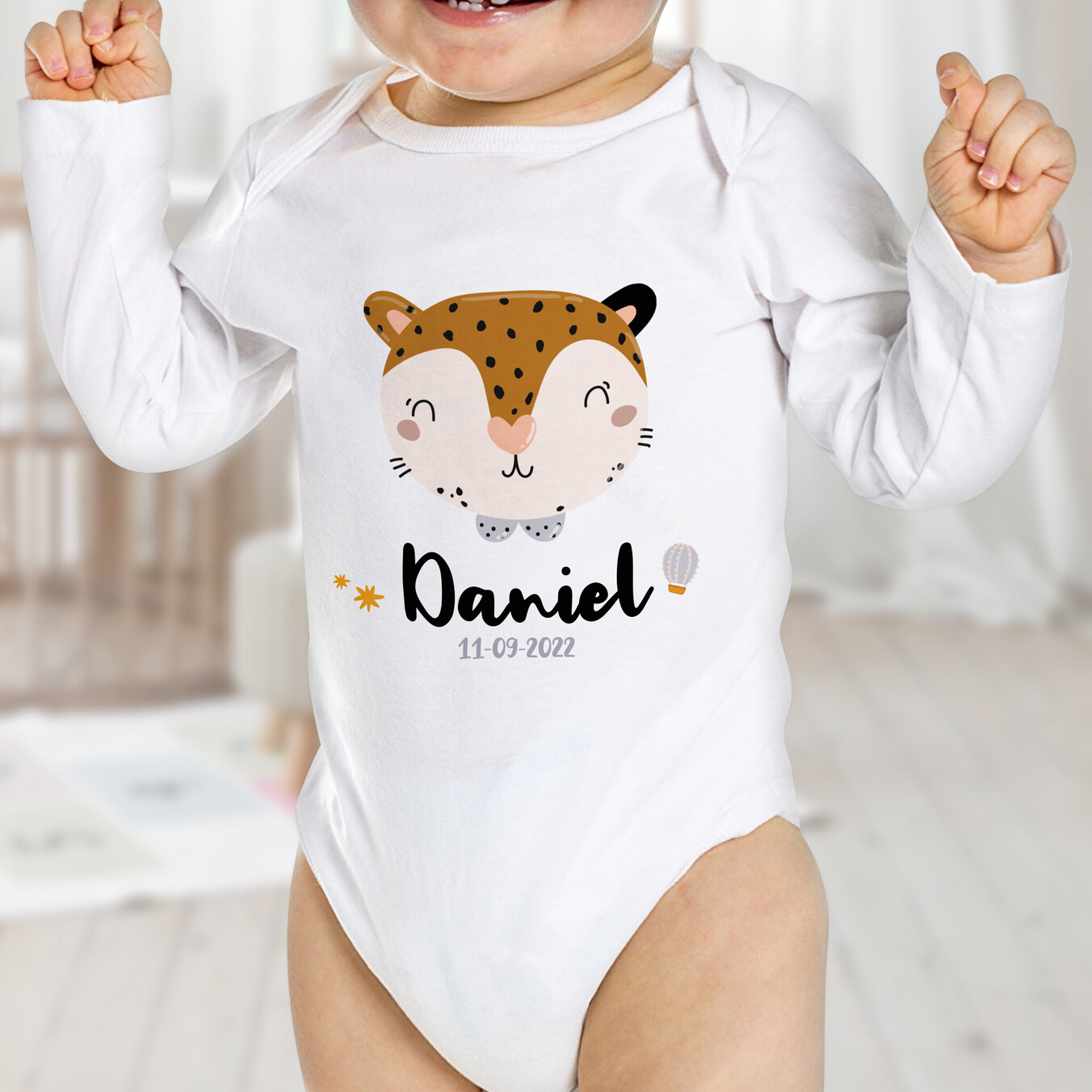 Bodystocking baby med navn