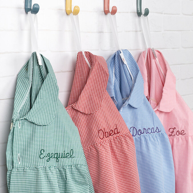 Personalised school smocks