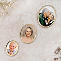 Fotoceramica ovale con cornice 6x8 cm personalizzata
