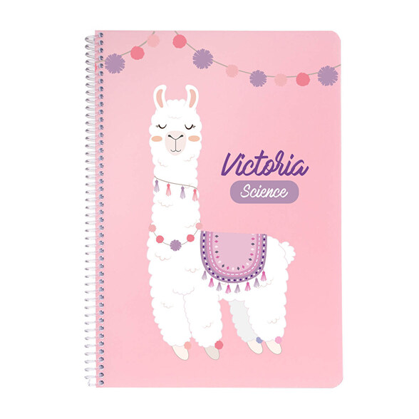 Personalised spiral notebooks