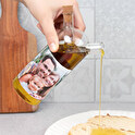 Personalised glass bottle oil and vinegar set