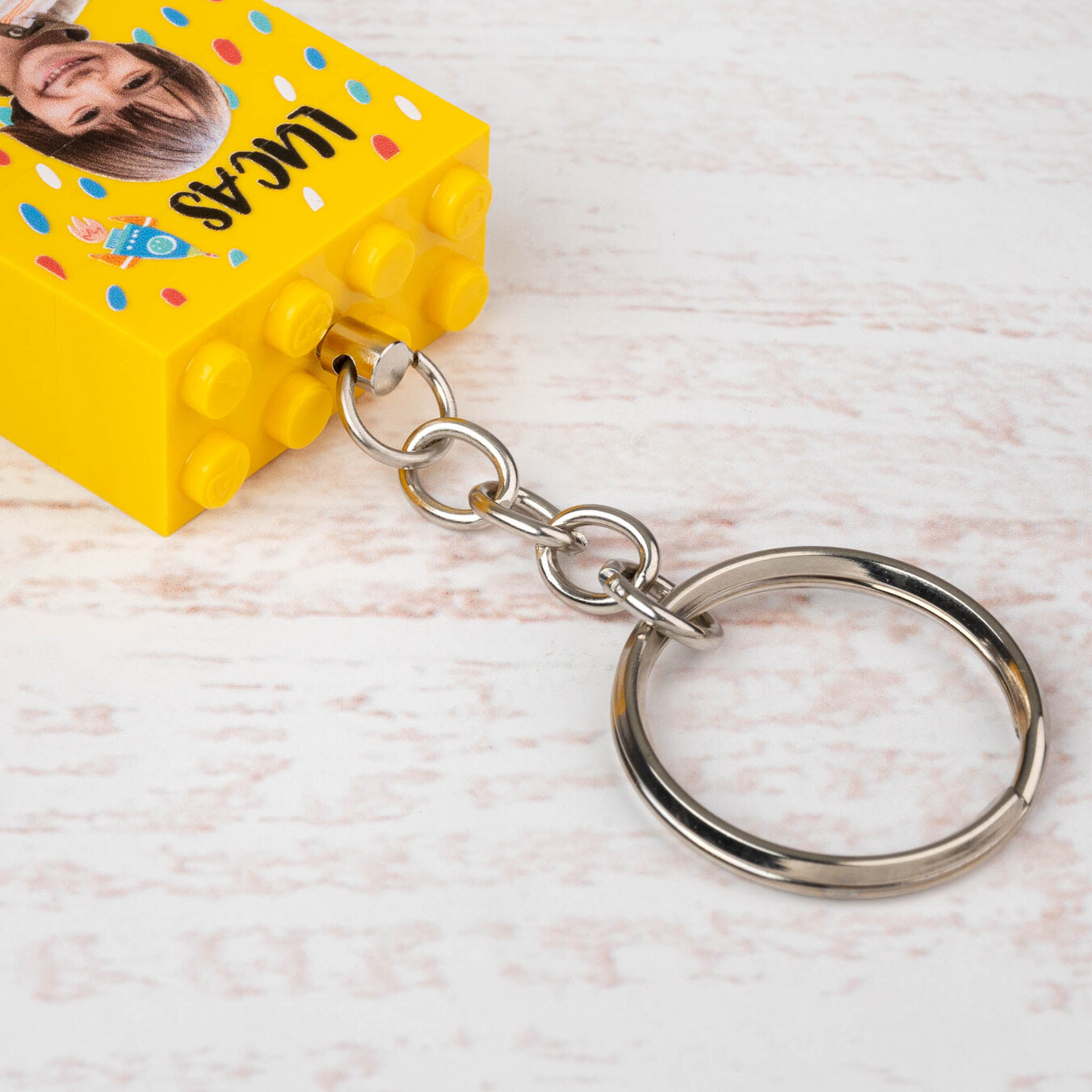 Llavero Blocks personalizado 4 piezas