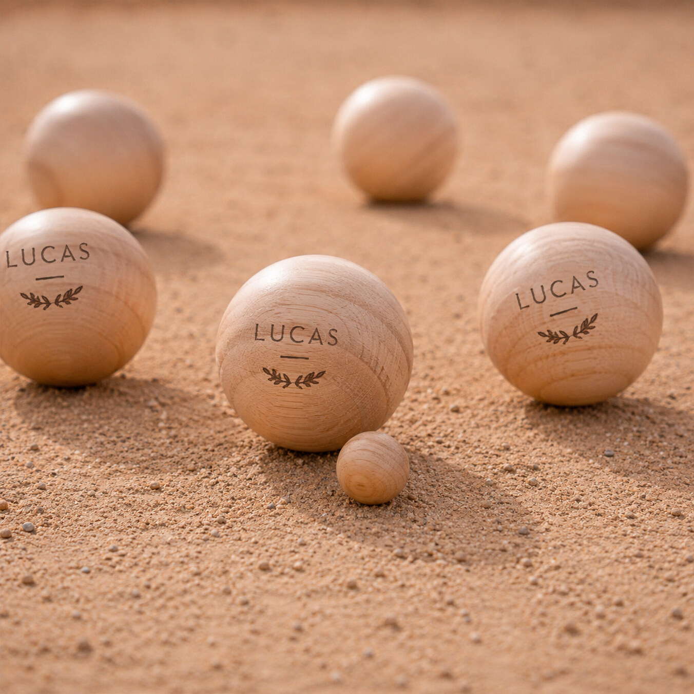 Juego de petanca personalizado