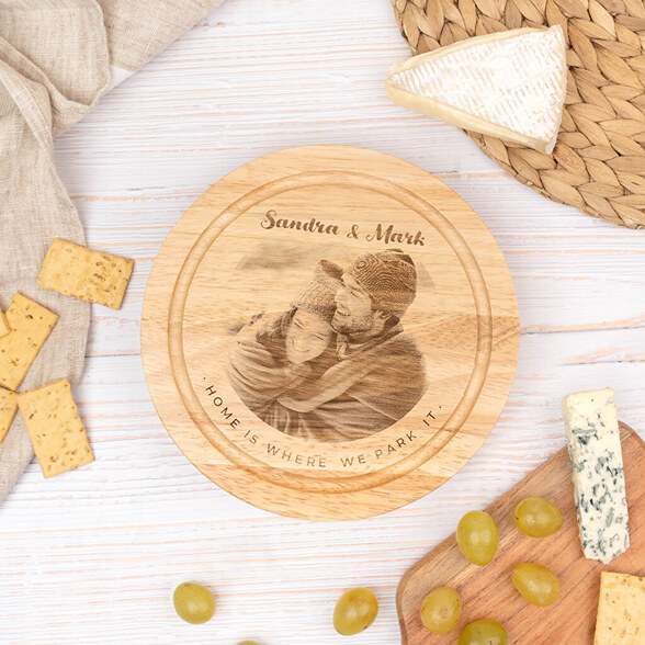 Planche à découper personnelle avec service à fromage