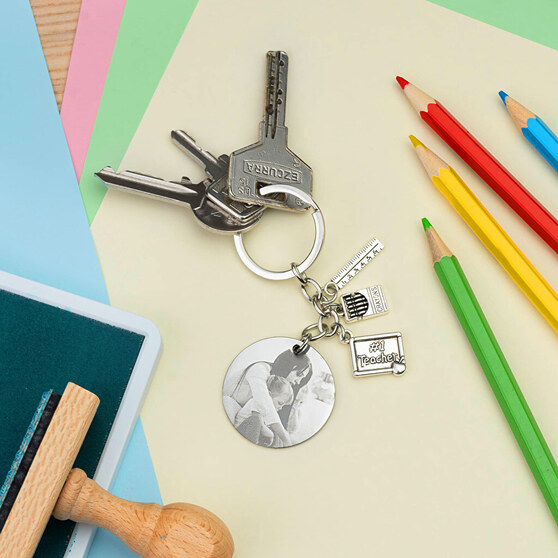 Gepersonaliseerde sleutelhanger voor leraren Gepersonaliseerde sleutelhanger voor leraren