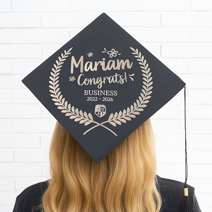 Personalised graduation cap
