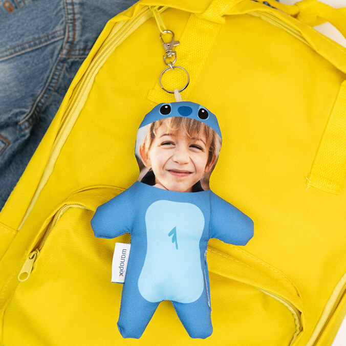 Personalised doll keyring