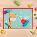Personalised placemats made of fabric and oilcloth