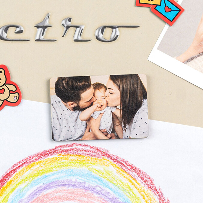 Personalised wooden magnets