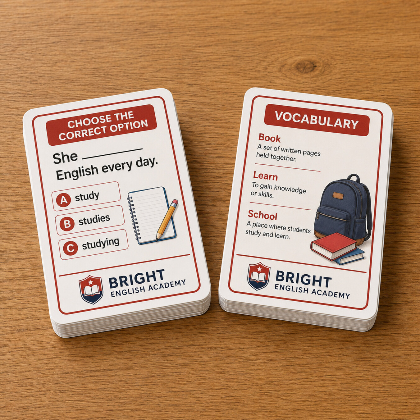 Flashcards y tarjetas de estudio personalizadas