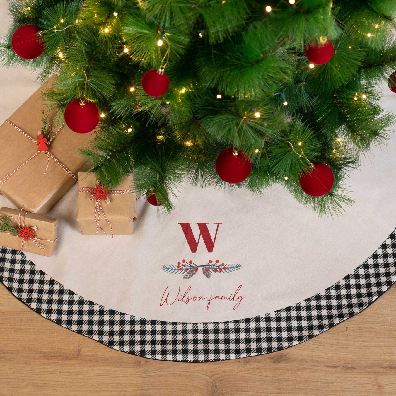 Personalised Christmas tree skirt