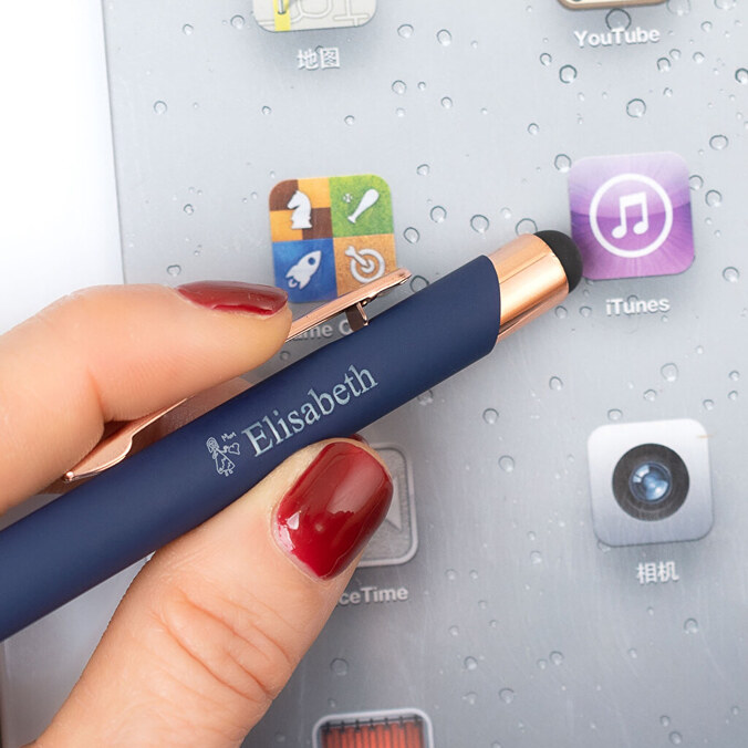 Gegraveerde stylus balpen