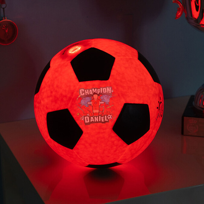 Balón de fútbol personalizado luminoso