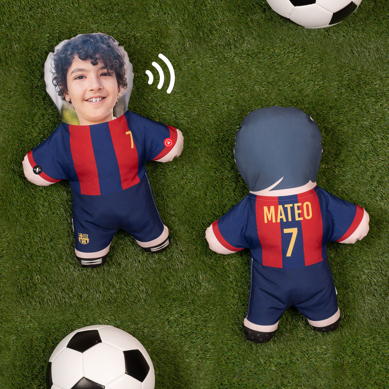 Personalised Mini Me doll cushion photo pillow