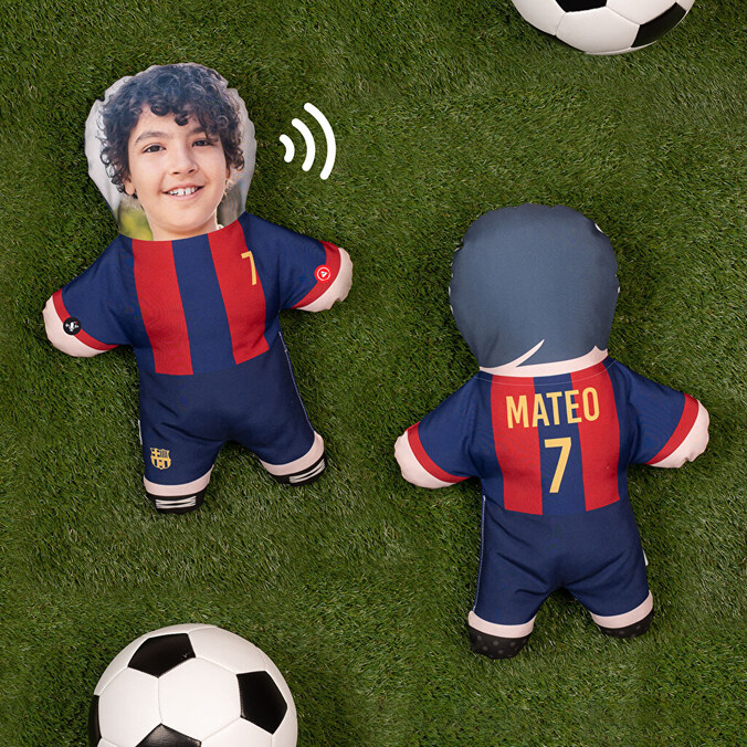 Personalised Mini Me doll cushion photo pillow