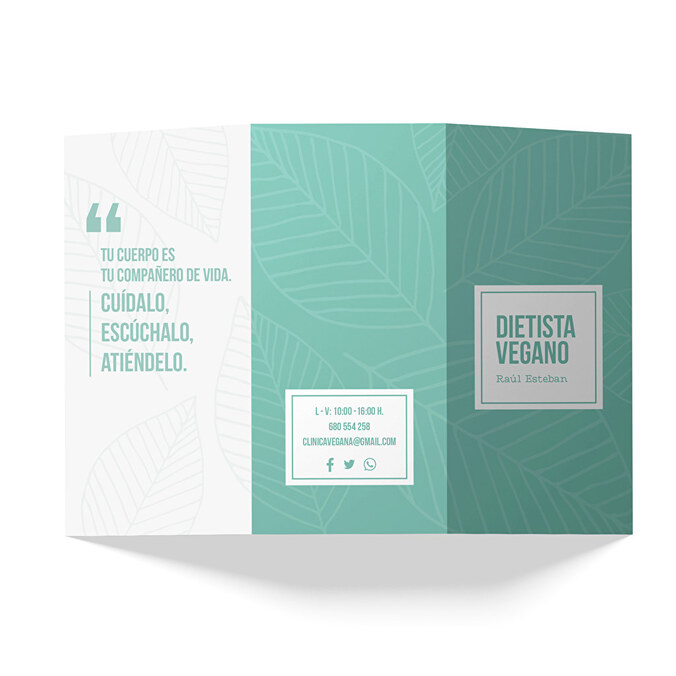 Impresión de folletos doblados dípticos y trípticos